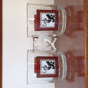 Anchor Hocking Chef Mickey Mouse Cafe's 8oz. Coffee/Tea glass mug